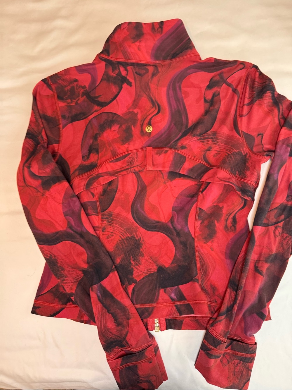 Lululemon Lunar New Year Define Cropped Jacket color Lunar Plumes Red Multi - Picture 4 of 5
